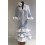 VESTIDO FLAMENCA LUNARES TONOS AZULES