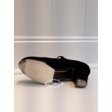 ZAPATO FLAMENCO PROFESIONAL HEBILLA ANTE NEGRO ANTE DE  BEGOÑA CERVERA