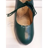 ZAPATO FLAMENCO VERDE TACON PINTADO A MANO