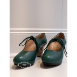 ZAPATO FLAMENCO VERDE TACON PINTADO A MANO