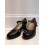 ZAPATO FLAMENCO PROFESIONAL HEBILLA PIEL NEGRO DE  BEGOÑA CERVERA