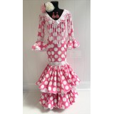 VESTIDO FLAMENCA LUNARES BLANCOS | Yuly