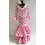 VESTIDO FLAMENCA ROSA LUNARES BLANCOS