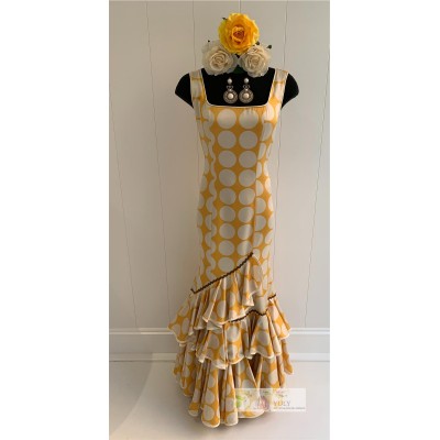 VESTIDO FLAMENCA LUNARES BEIS | Yuly
