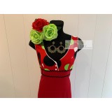 VESTIDO FLAMENCA LUNARES BOTONES | Yuly