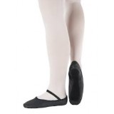 ZAPATILLAS BALLET PIEL NEGRA SUELA ENTERA SO DANÇA | Yuly