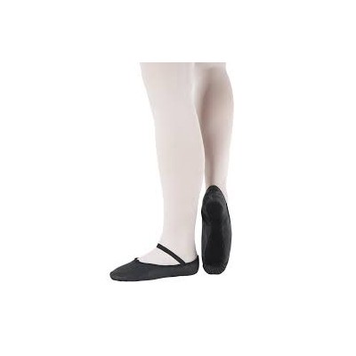 ZAPATILLAS BALLET PIEL NEGRA SUELA ENTERA SO DANÇA | Yuly