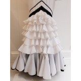 VESTIDO FLAMENCA BLANCO Y NEGRO | Yuly