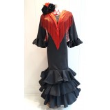 VESTIDO FLAMENCA NEGRO | Yuly