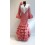 VESTIDO FLAMENCA PLUMETI ROSA EMPLOVADO | Yuly