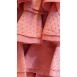 VESTIDO FLAMENCA PLUMETI ROSA EMPLOVADO | Yuly