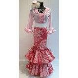 FALDA FLAMENCA EN TONOS ROSA | Yuly