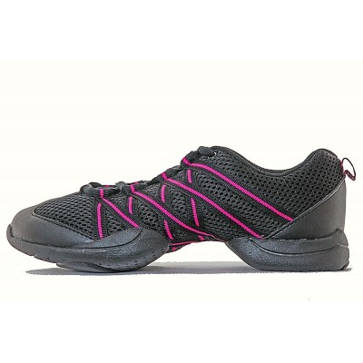 SNEAKER NEGRO LÍNEAS FUCSIAS BLOCH