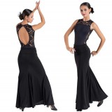 FALDA FLAMENCA ENTALLADA CON CINTURILLA FAJIN | Yuly