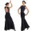 FALDA FLAMENCA ENTALLADA CON CINTURILLA FAJIN | Yuly