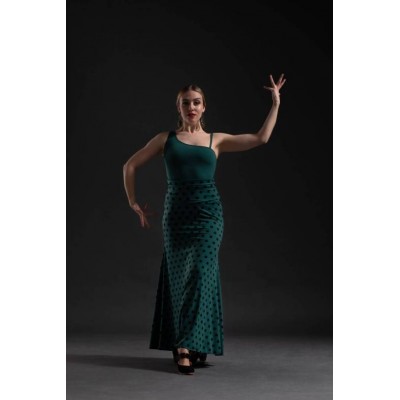 FALDA FLAMENCO VICTORIA CINTURILLA FAJÍN | Yuly