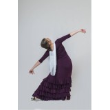 FALDA FLAMENCO VOLANTES MORADO ZAGRA | Yuly
