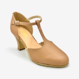 ZAPATO CARÁCTER CARAMEL TACÓN 6,5 CM SUELA DE CUERO SO DANÇA | Yuly