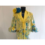 VESTIDO FLAMENCA FLORES COLORES | Yuly