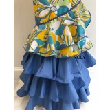 VESTIDO FLAMENCA FLORES COLORES | Yuly