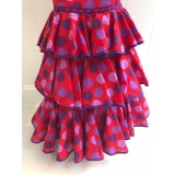 VESTIDO FLAMENCA LUNARES LILAS Y MORADOS | Yuly
