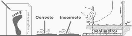 Cómo medir el pie